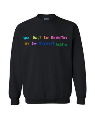 Different Abilities sweatshirt product mockup